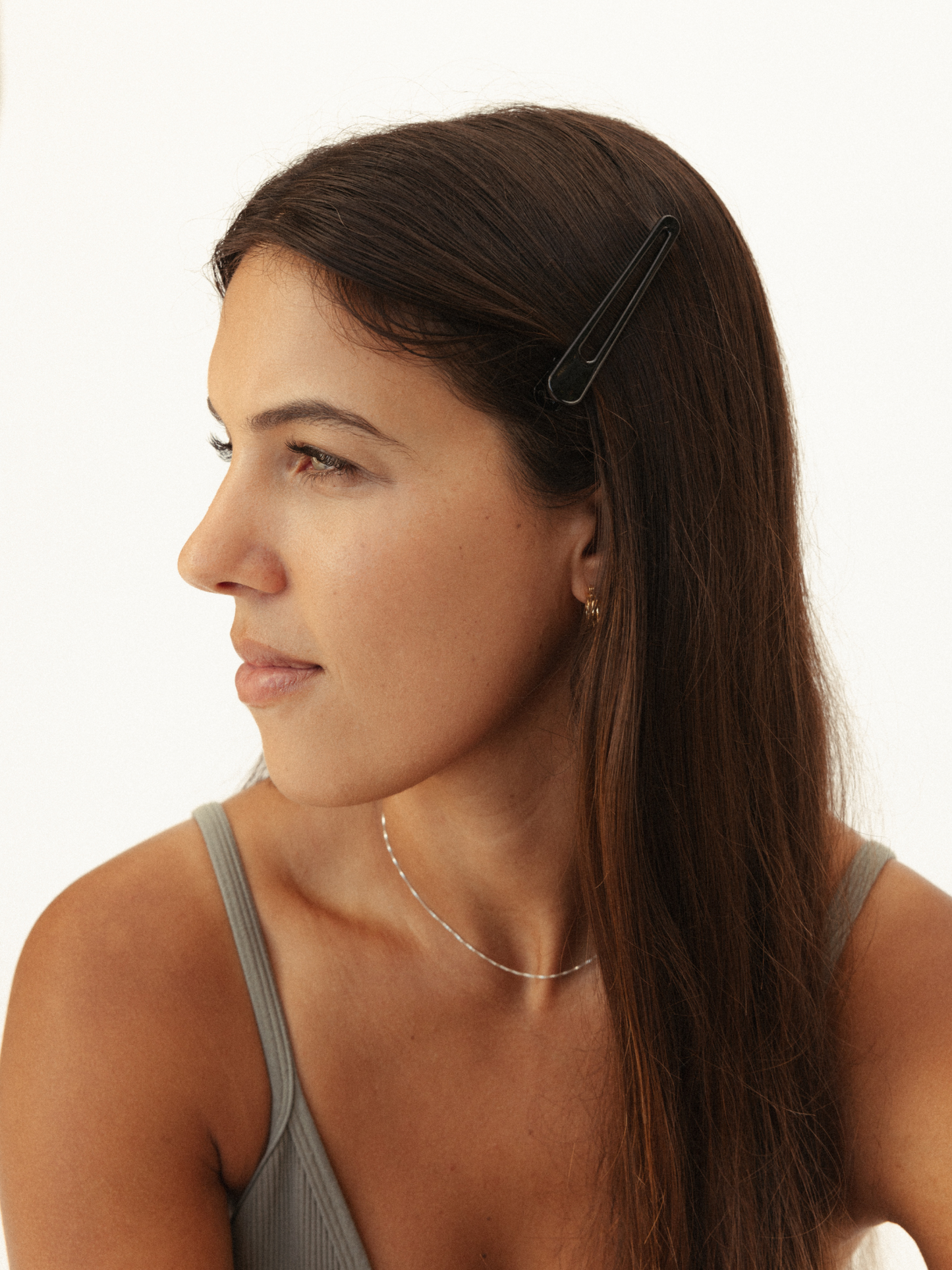 Delicate Staple Box Chain - Silver