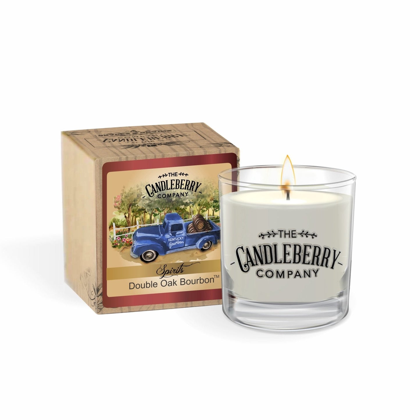 SPIRITS - Double Oak Bourbon™, Rocks Glass Candle