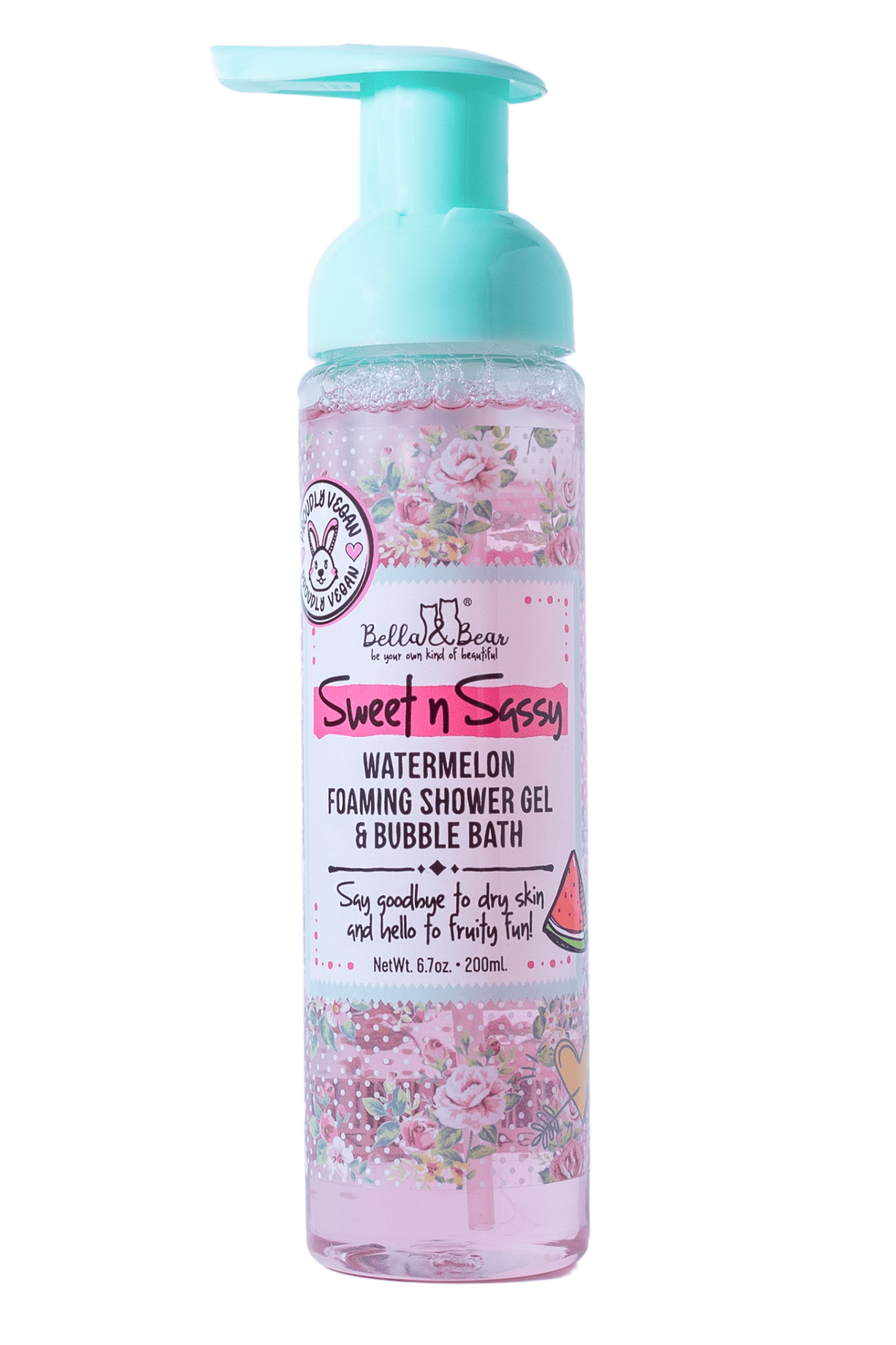 Bella & Bear Sweet 'n' Sassy Watermelon Foaming Shower Gel & Bubble Bath
