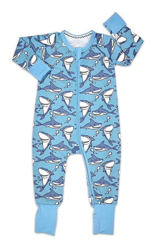 Sharks, Blue Baby Pajamas