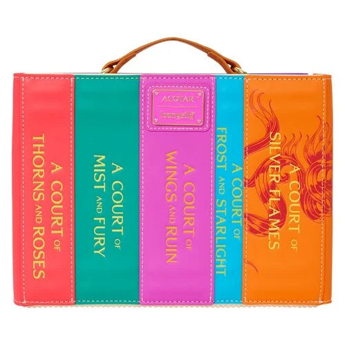 A Court of Thorns and Roses Book Series Figural Crossbody Bag | ACOTAR Faux Leather Bag | Loungefly