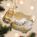 Angel With Heart Glass Christmas Ornament | Old World Christmas Faith Christian Love Holiday Keepsake Gift