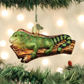 Iguana Christmas Ornament | Old World Christmas Glass Reptile Pet Lover Keepsake Gift