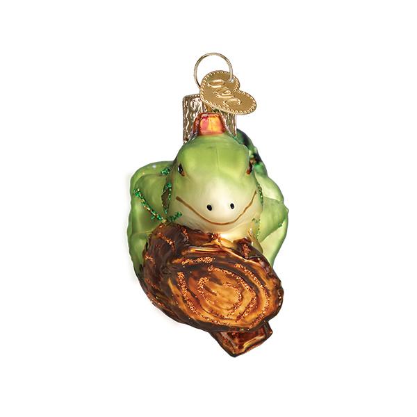 Iguana Christmas Ornament | Old World Christmas Glass Reptile Pet Lover Keepsake Gift