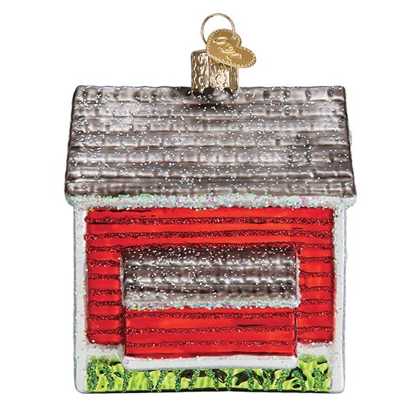 Chicken Coop Christmas Ornament | Old World Christmas Glass Backyard Chicken Keepsake Gift