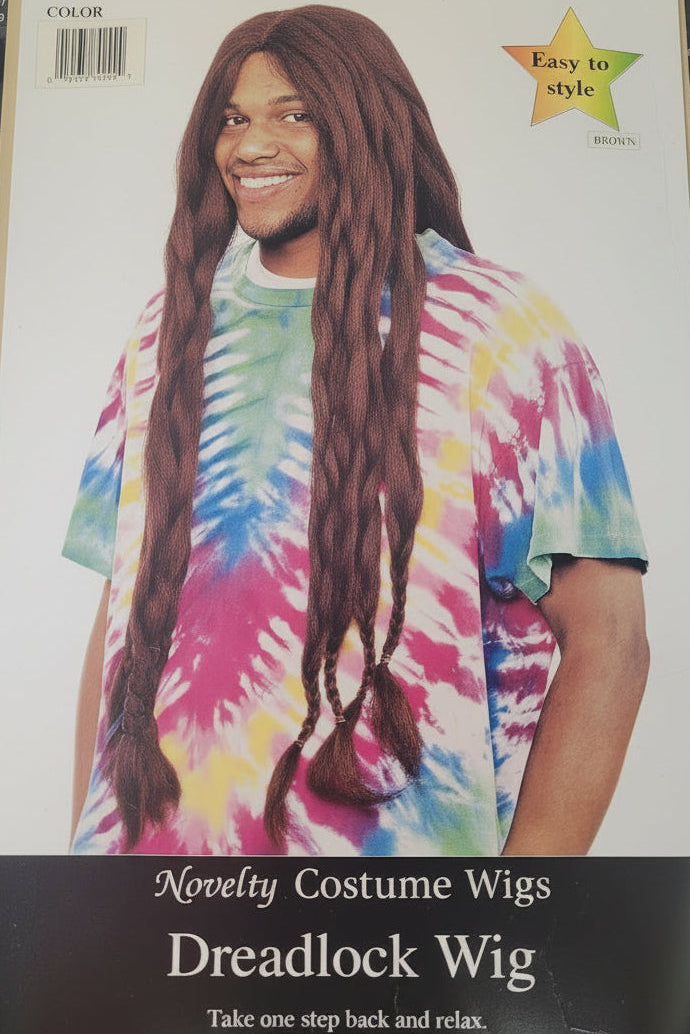 Brown Dreadlock Costume Wig | Reggae & Hippie Style | Adult Halloween Wig