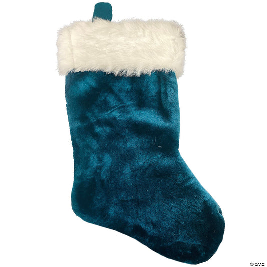21" Green Santa Christmas Stocking