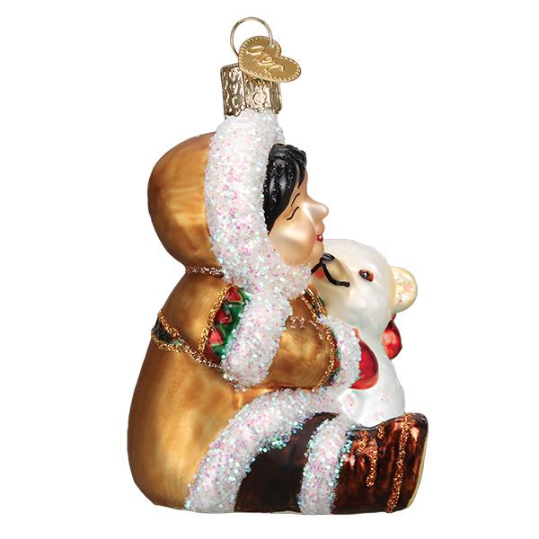 Eskimo Giggles Christmas Ornament | Old World Christmas Glass Winter Keepsake Gift