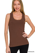 Ribbed Scoop Neck Tank Top | Everyday Layering Tank | Zenana