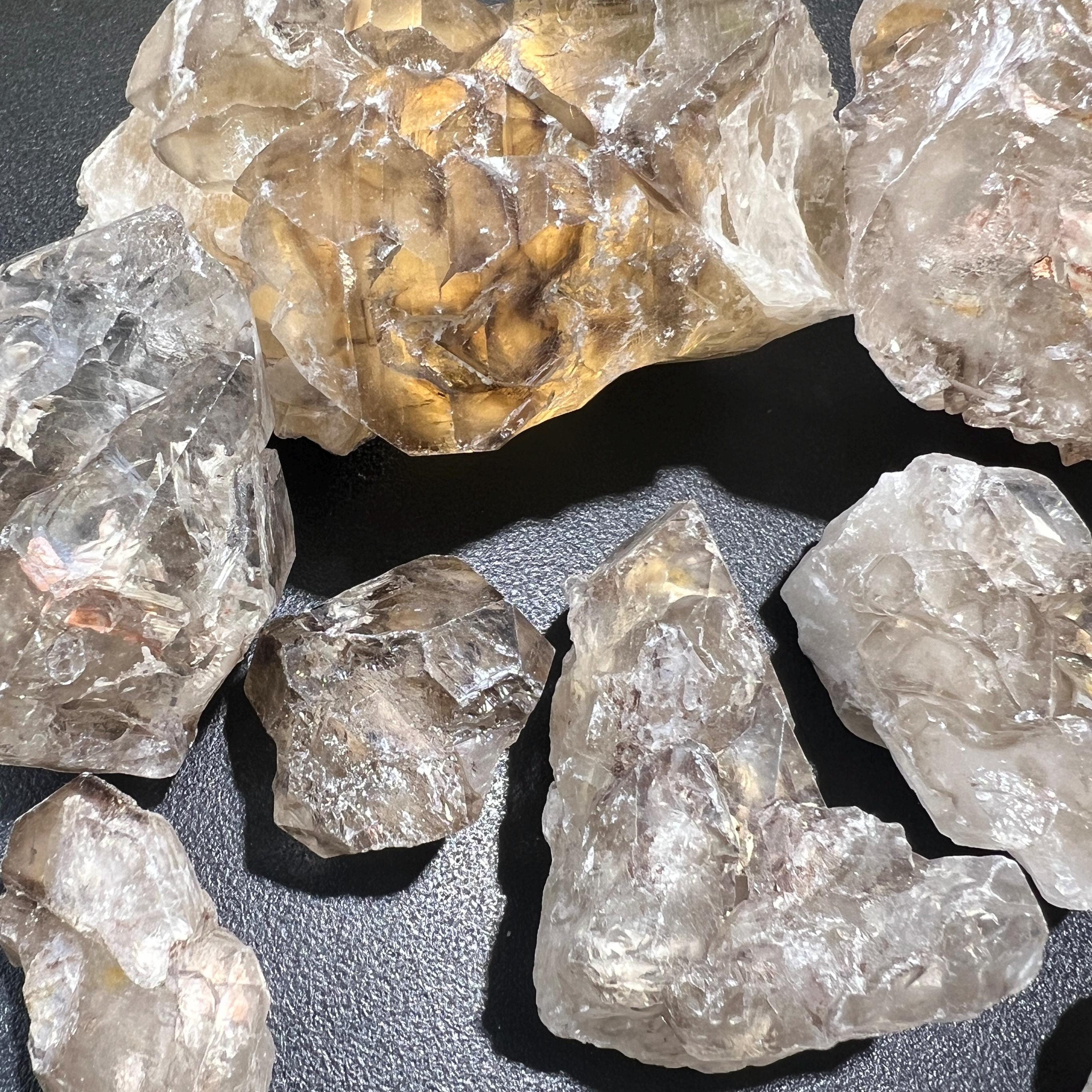 Elestial Alligator Quartz Crystal Clusters Rough Raw