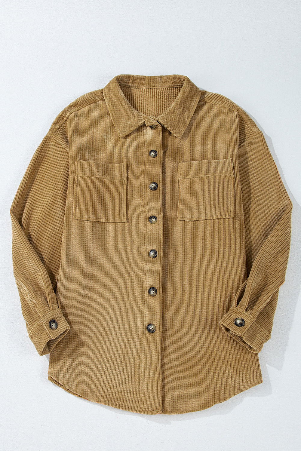 Giuliana Patched Up Corduroy Shacket