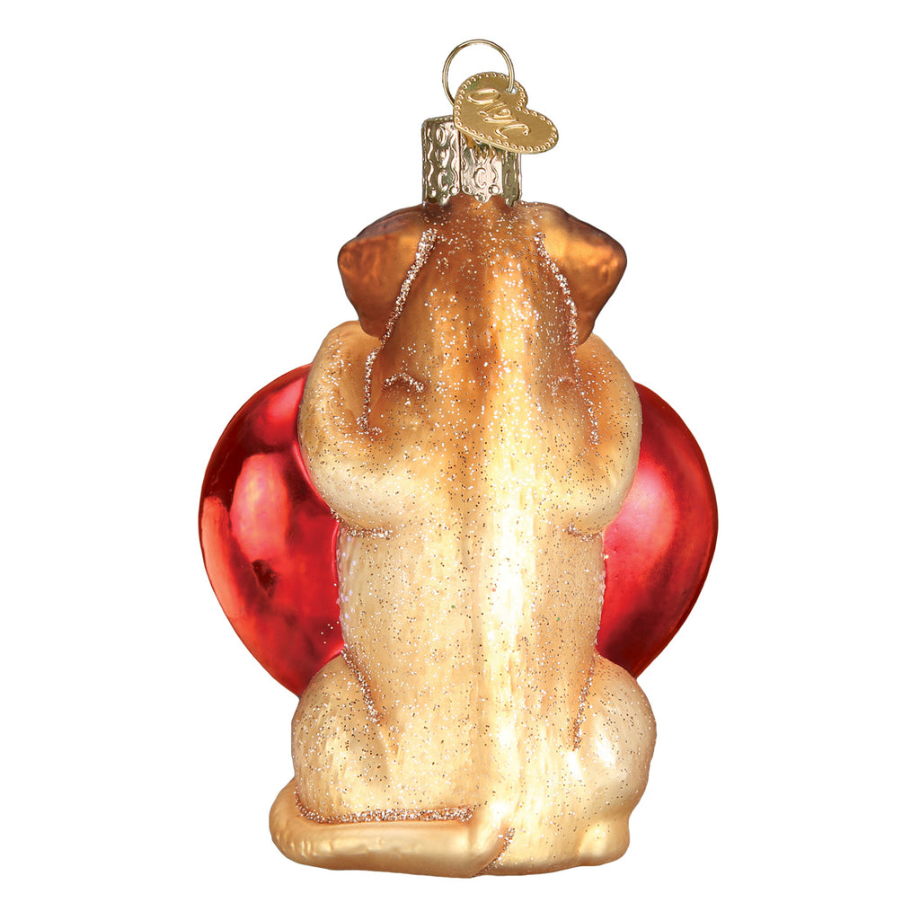 I Love My Dog Ornament