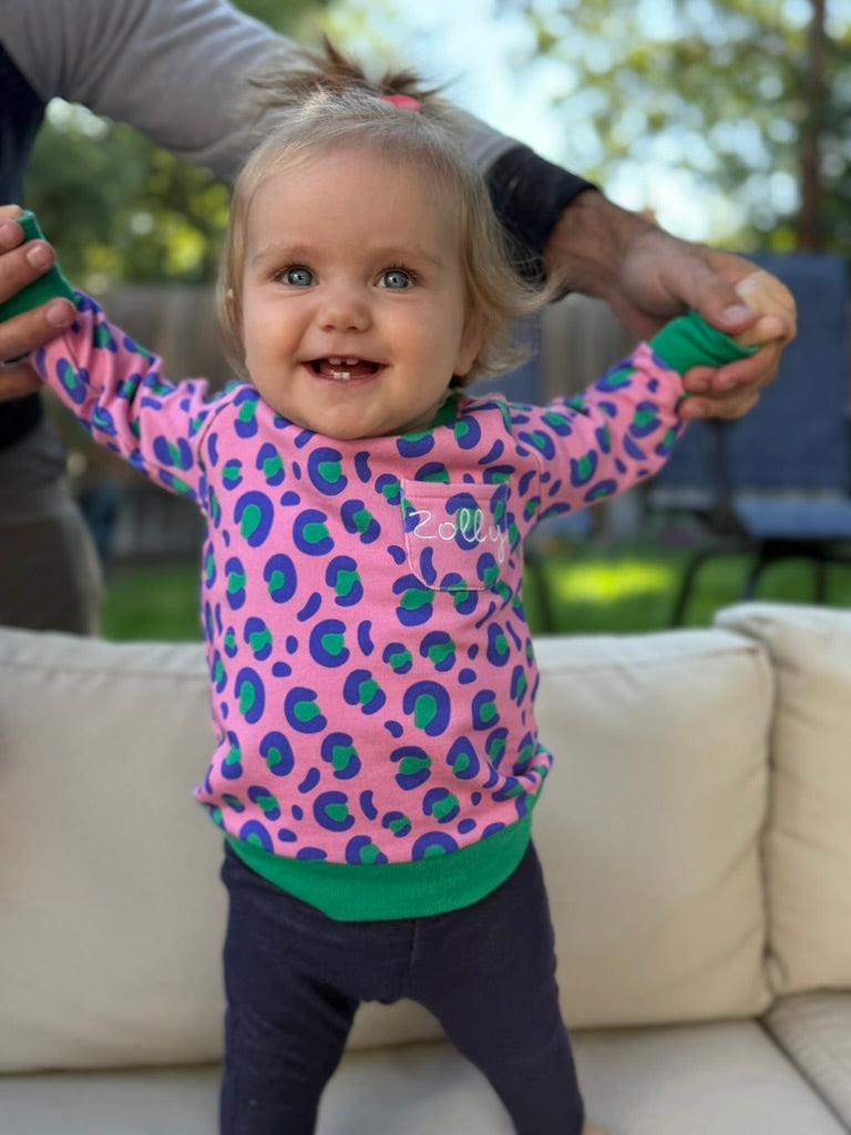 Wild Pink Bamboo Sweter