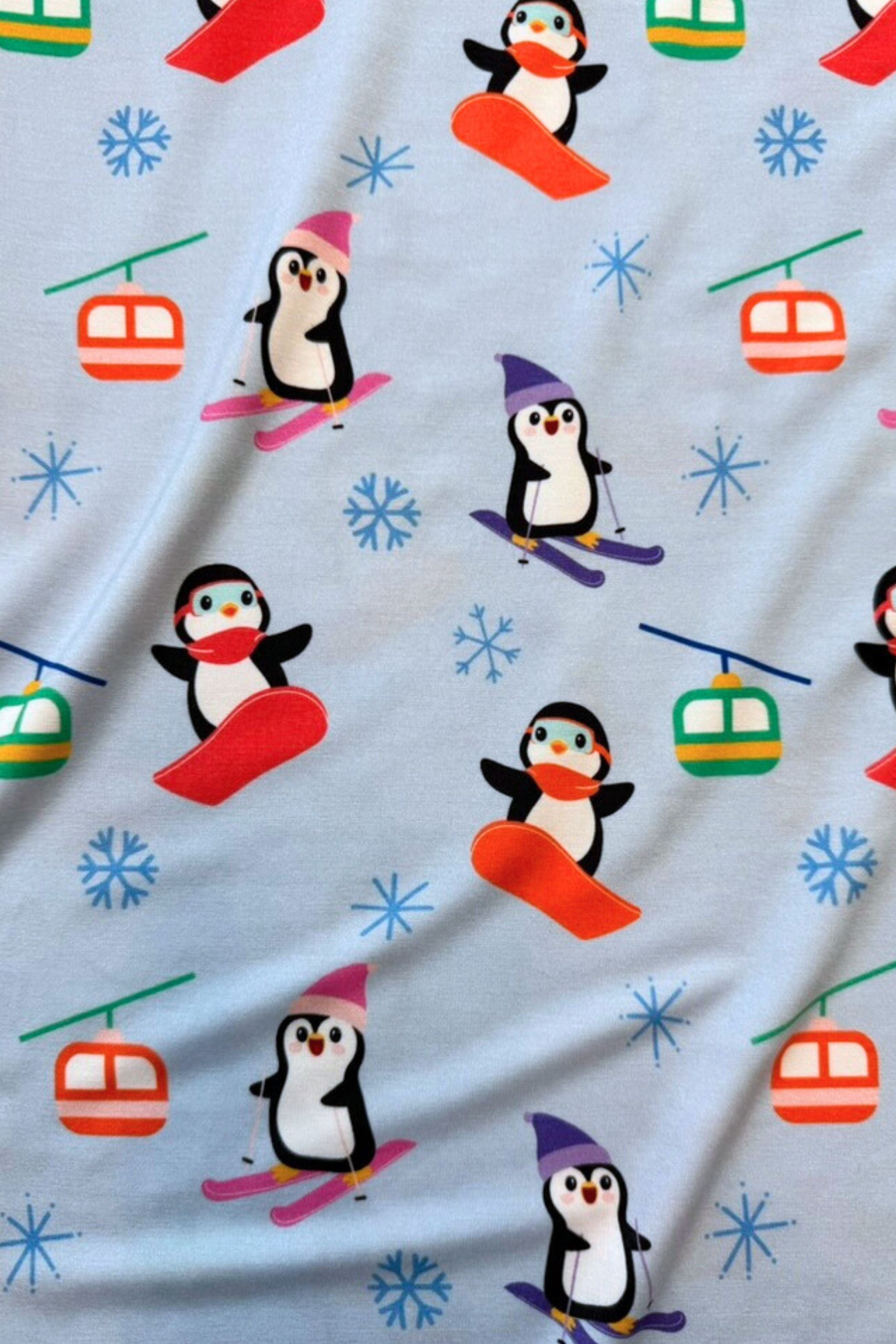 Polar Penguins Newborn Bow