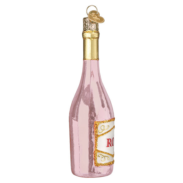 Rosé Wine Christmas Ornament | Old World Christmas Glass Wine Lover Keepsake Gift