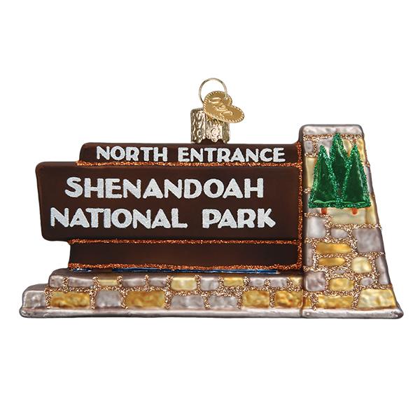 Shenandoah National Park Christmas Ornament | Old World Christmas Glass Keepsake Gift