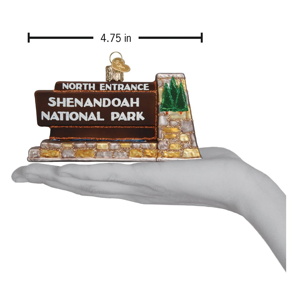 Shenandoah National Park Christmas Ornament | Old World Christmas Glass Keepsake Gift