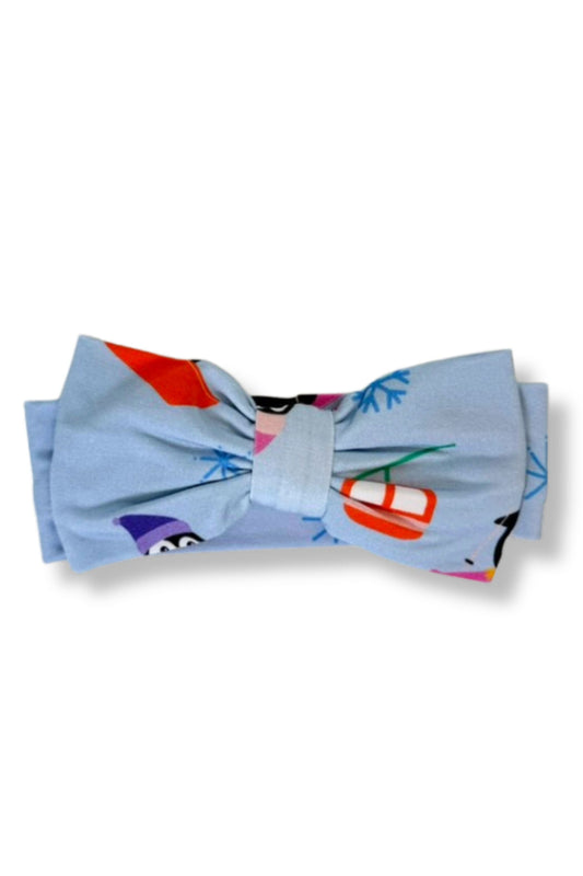 Polar Penguins Newborn Bow