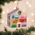 Lovely Doll House Christmas Ornament | Old World Christmas Glass Dollhouse Miniature House Childhood Nostalgia Kids Family Keepsake Holiday Gift