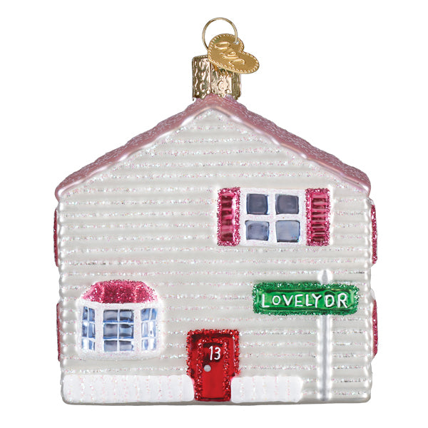 Lovely Doll House Christmas Ornament | Old World Christmas Glass Dollhouse Miniature House Childhood Nostalgia Kids Family Keepsake Holiday Gift