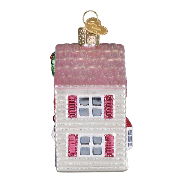 Lovely Doll House Christmas Ornament | Old World Christmas Glass Dollhouse Miniature House Childhood Nostalgia Kids Family Keepsake Holiday Gift