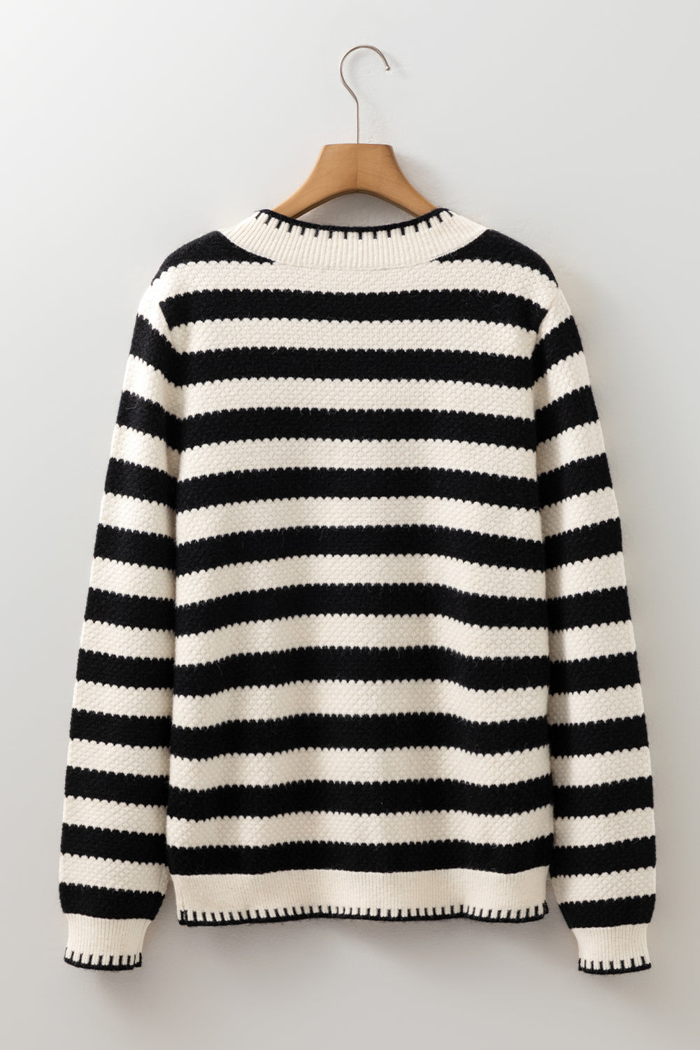 Rylee Stripe Button Cardigan Sweater