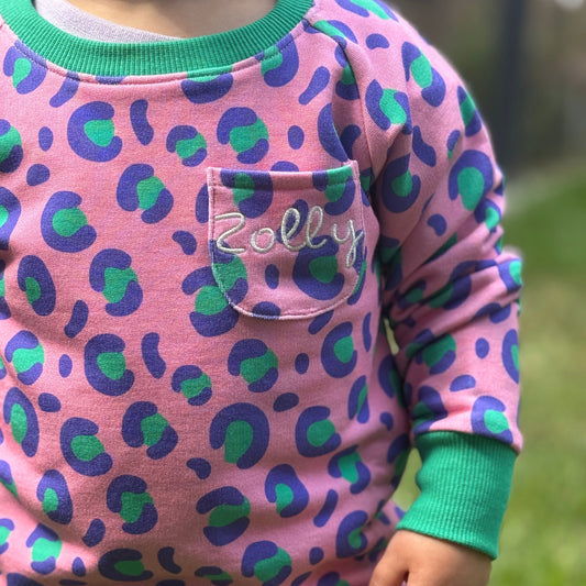 Wild Pink Bamboo Sweter