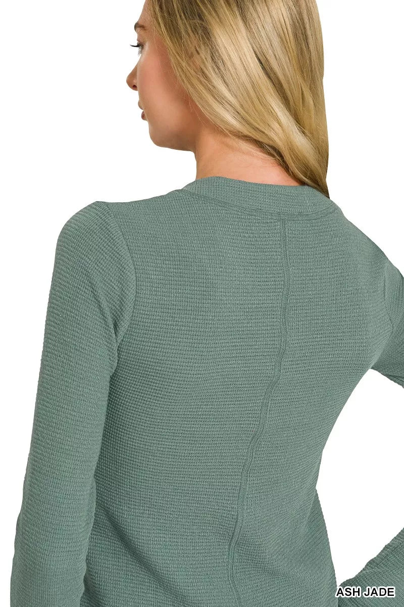 Double Knit Snap Button Shirt | Casual Layering Top | Zenana