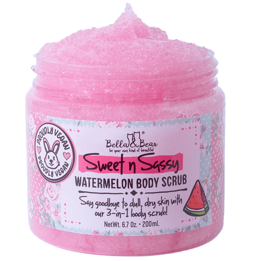 Bella & Bear 6.7oz Sweet 'n' Sassy Watermelon Body Scrub