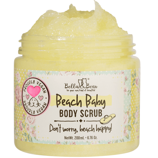 Bella & Bear 6.7oz Vegan & Cruelty Free Beach Baby Body Scrub