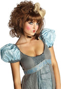 Cutie Doll Adult Costume Wig | Brown Hair with Bow | Rubie's Fashion Wig for Halloween & Cosplay
