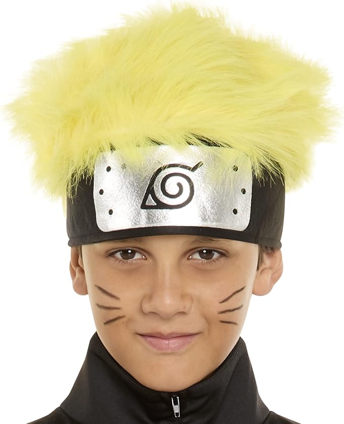 Child Naruto Shippuden Costume | Officially Licensed Kids Jumpsuit with Pouches & Headpiece