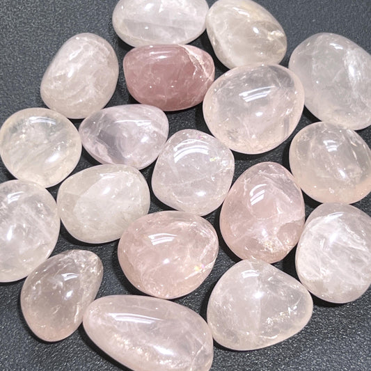 Pink Rose Quartz Crystal Tumbled Stones (By The Piece or Pound)