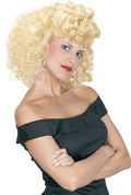 50s Grease Sandy Cool Blonde Costume Wig | Retro 50s Ponytail Halloween Wig