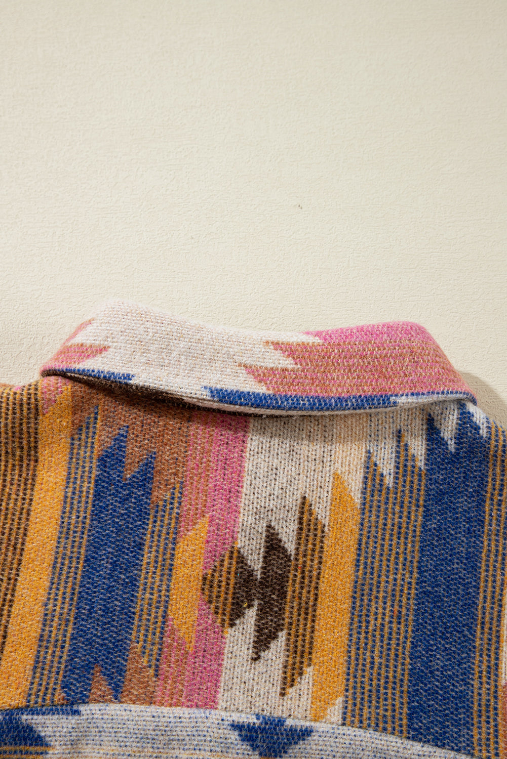 Laney aztec Print Up Shacket