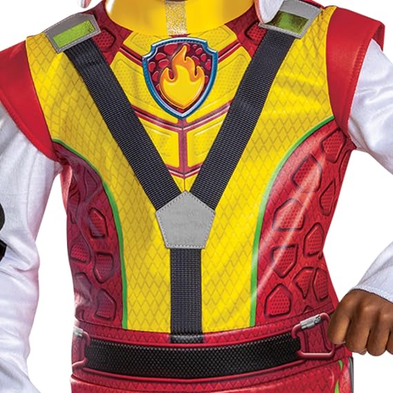 Marshall Paw Patrol Dino Movie 3 Kids Costume | Officially Licensed Deluxe Jumpsuit Headpiece & Pup Pack