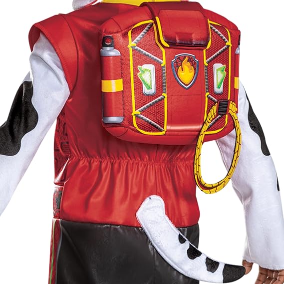 Marshall Paw Patrol Dino Movie 3 Kids Costume | Officially Licensed Deluxe Jumpsuit Headpiece & Pup Pack