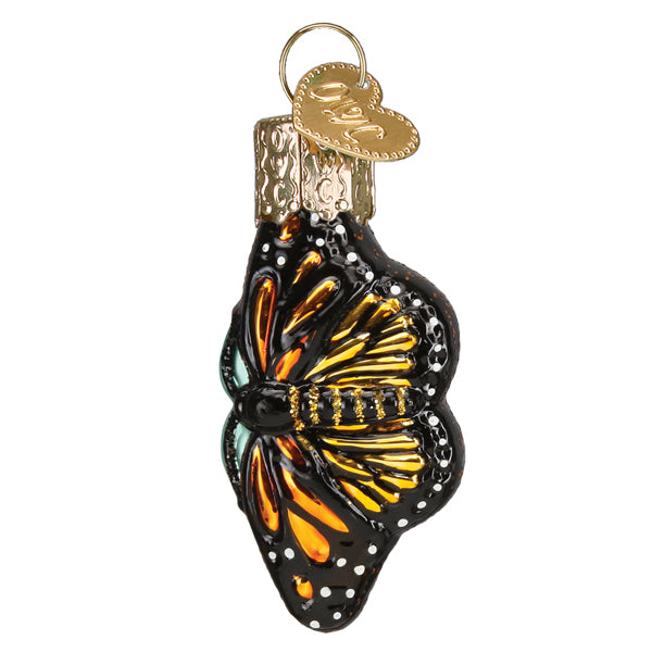Mini Monarch Butterfly Glass Christmas Ornament | Old World Christmas | Nature & Butterfly Lover Gift
