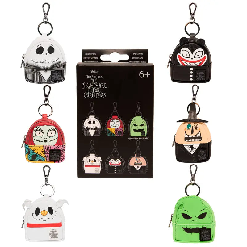 Nightmare Before Christmas Mystery Bag Charm | Mini Backpack Collectible | Loungefly
