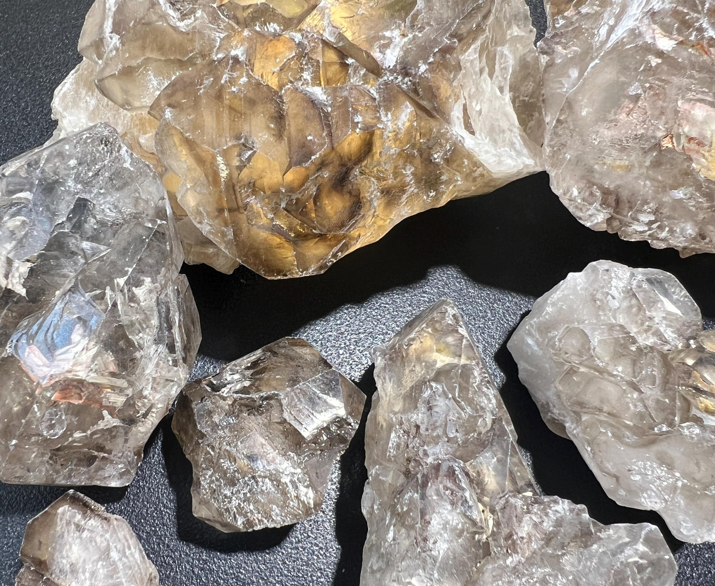 Elestial Alligator Quartz Crystal Clusters Rough Raw