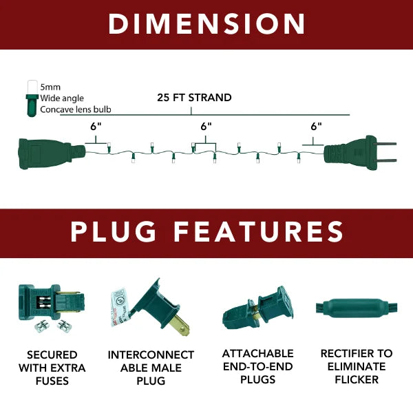 LED Mini Lights 5MM Aqua Blue and Cool White Twinkle  Green Wire- 6" Spacing