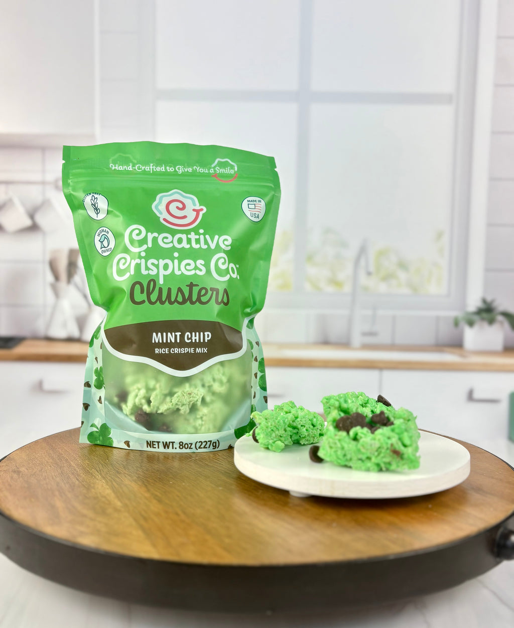 "Clusters" Mint Chip Crispie Mix Clusters