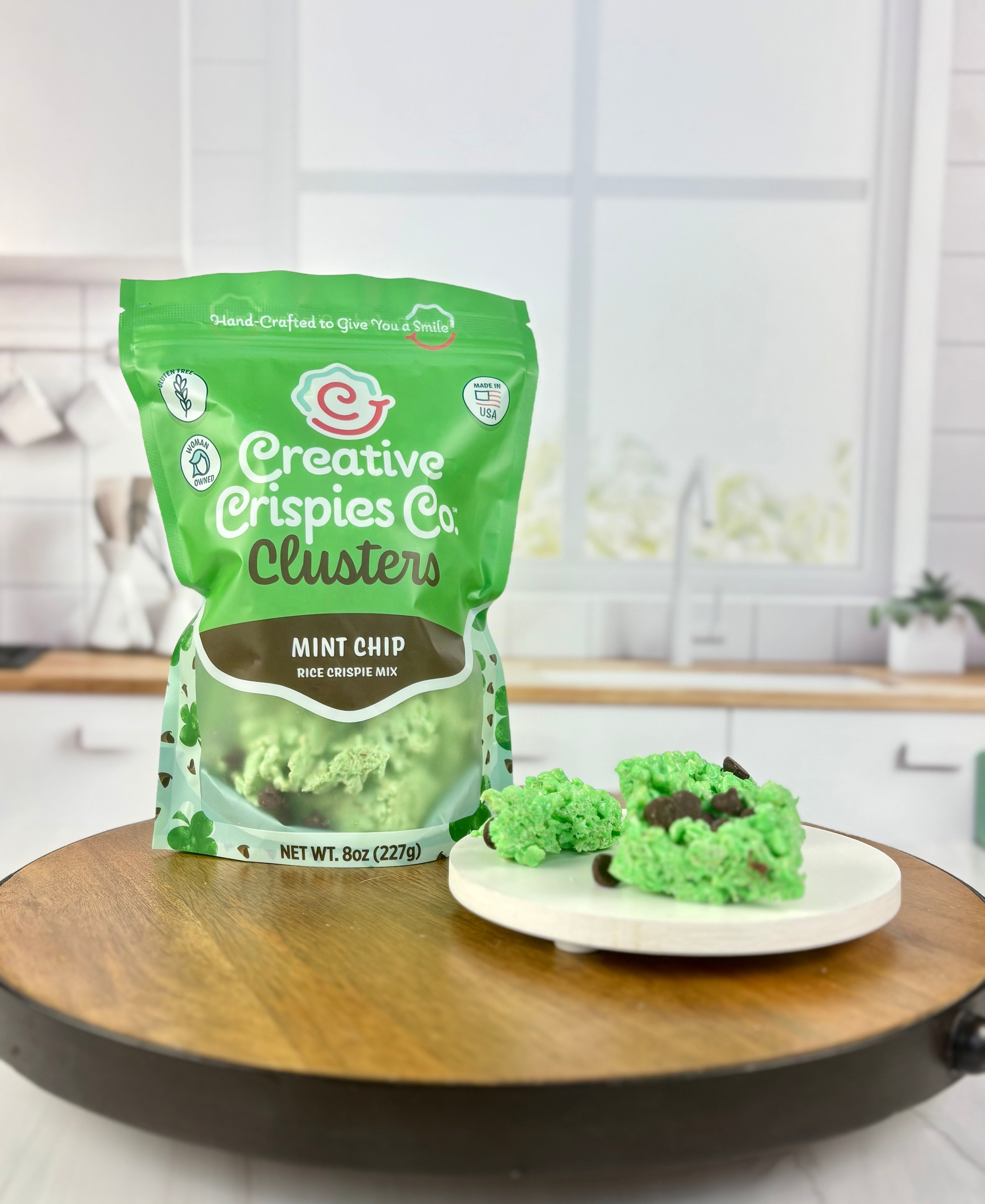 "Clusters" Mint Chip Crispie Mix Clusters