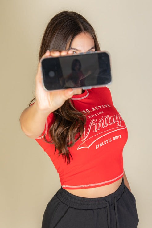 Vintage short sleeve graphic t shirt