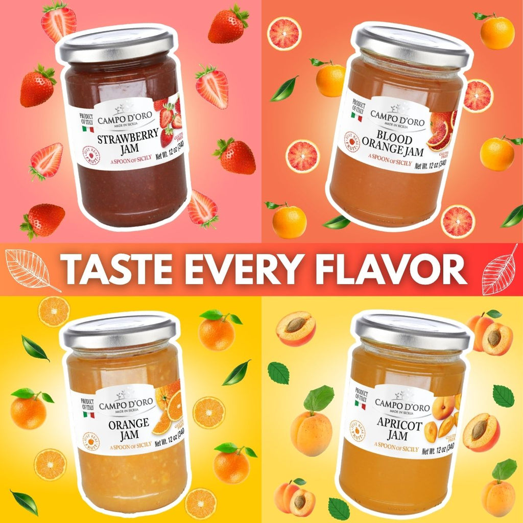 Campo D'Oro, Sicilian Strawberry Jam, 12 oz (340g)