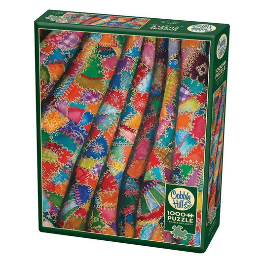 Crazy Quilt 1000 Piece Jigsaw Puzzle Cobble Hill