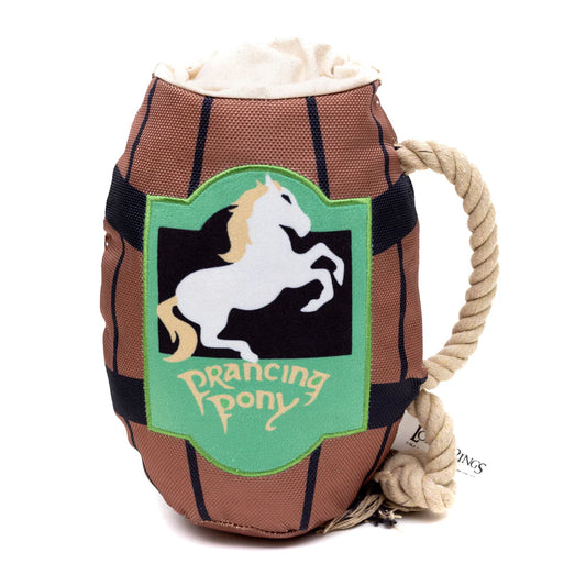 Dog Toy Squeaker Plush - Lord of the Rings Prancing Pony Pint Mug