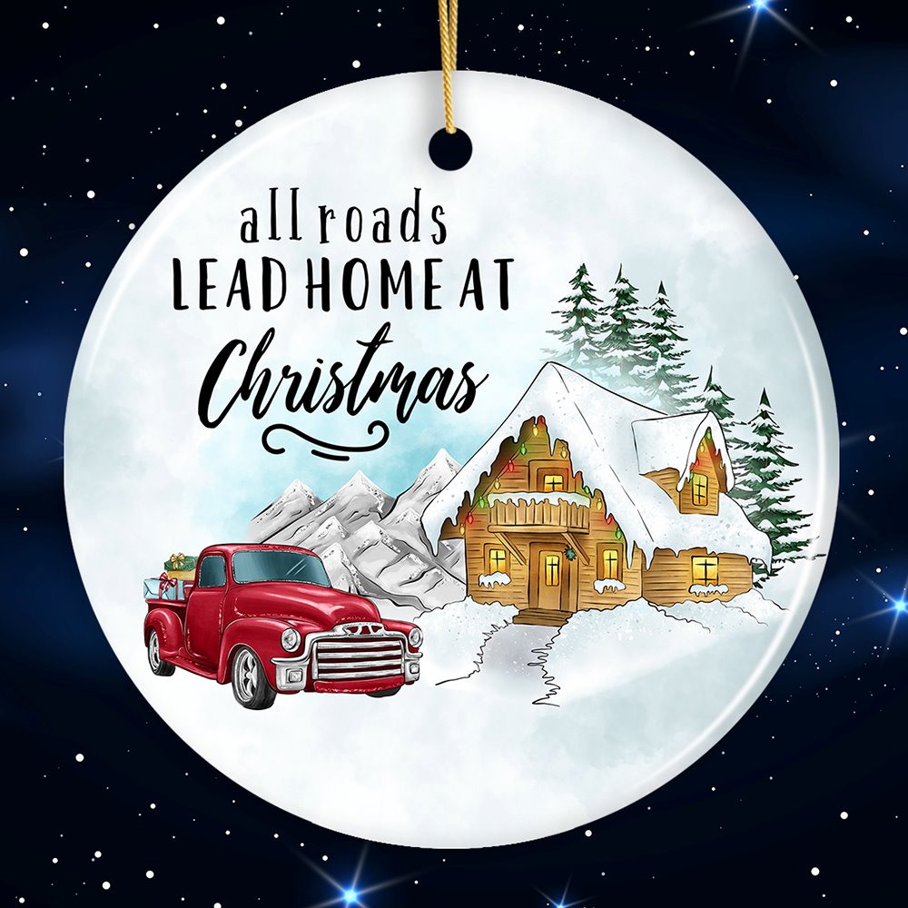 All Roads Lead Home at Christmas Ornament