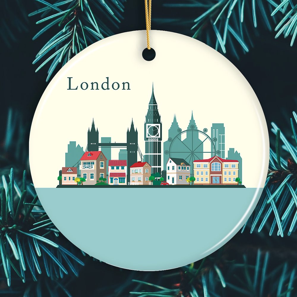 London Ornament, England Landmark Christmas Decoration