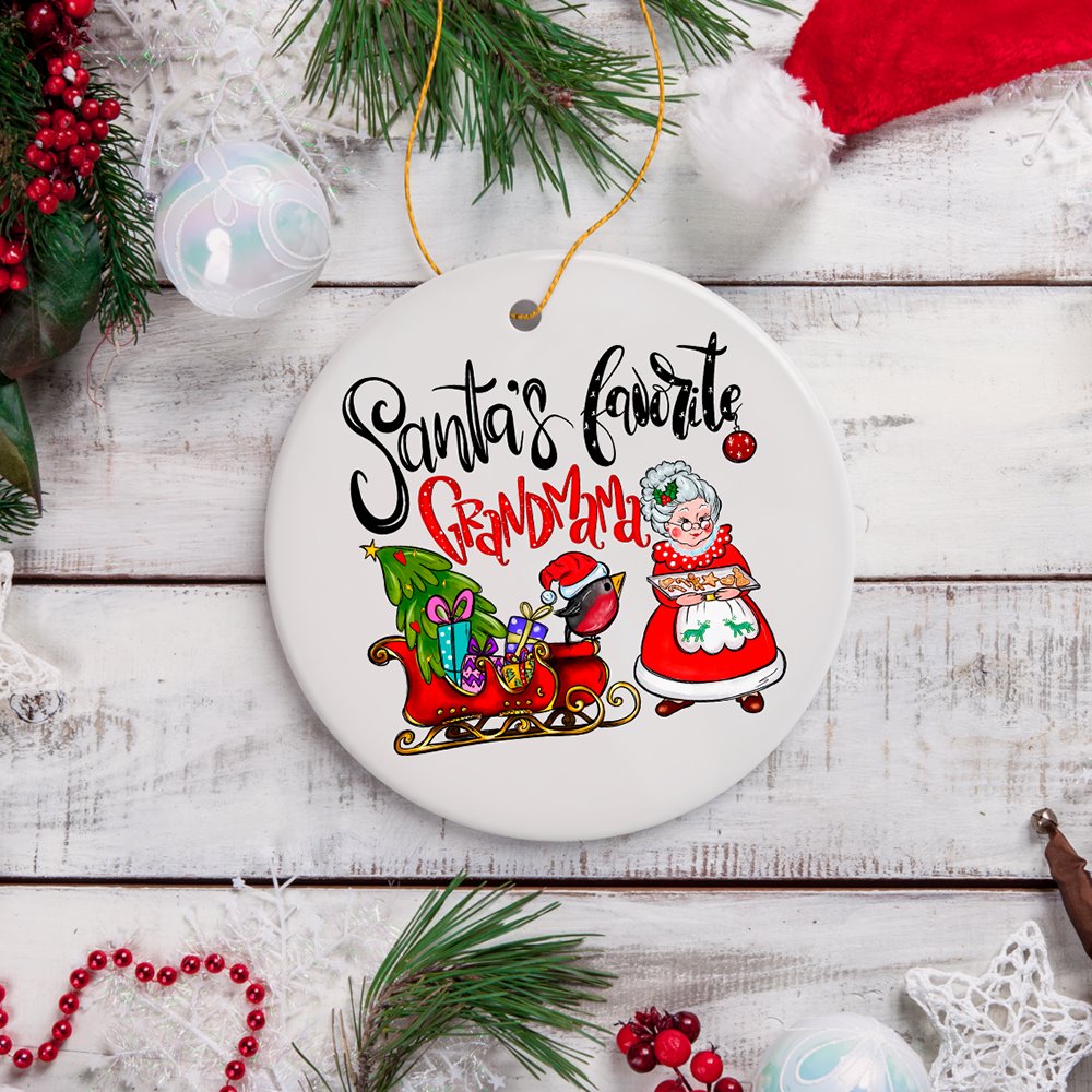 Santa’s Favorite Grandmama Christmas Ornament, Grandmother Gift
